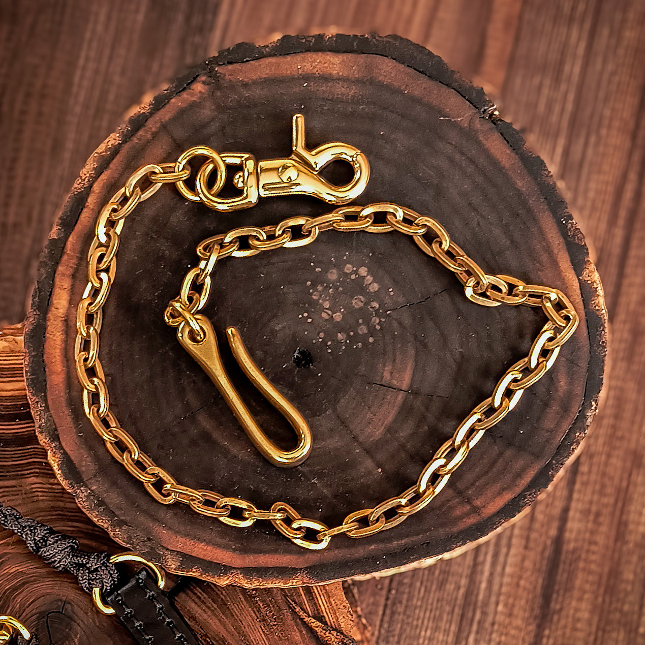 Solid brass chain for wallet
