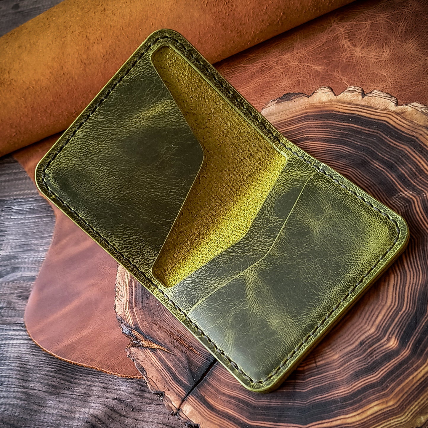 Card wallet with cash slot