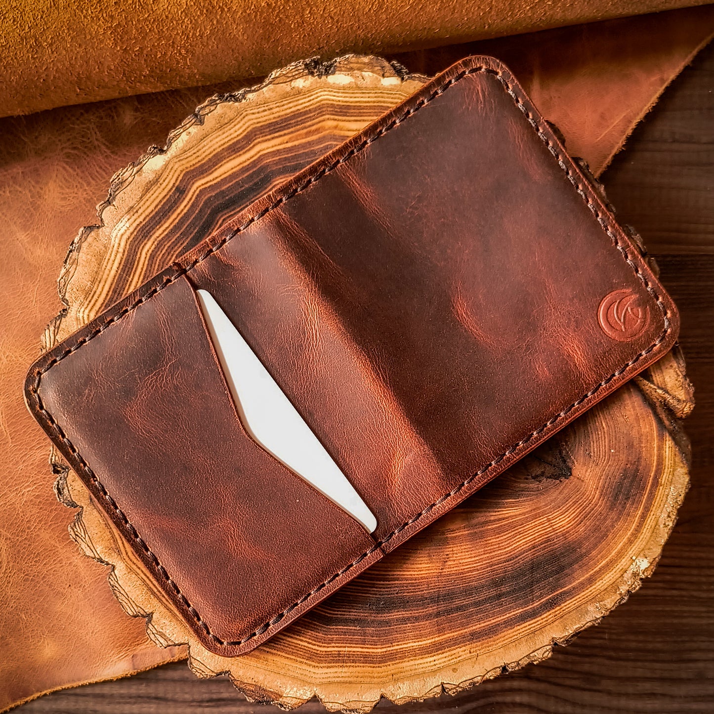 Card wallet with cash slot