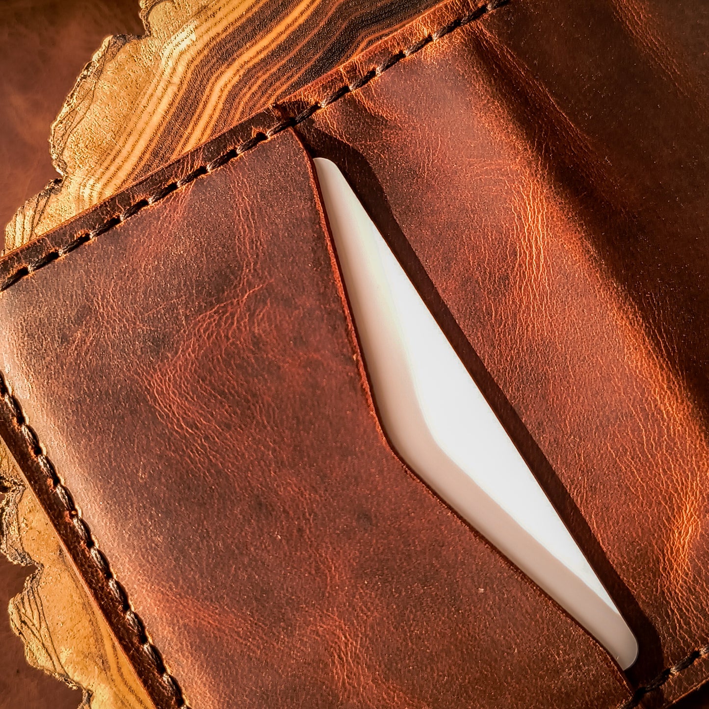 Card wallet with cash slot