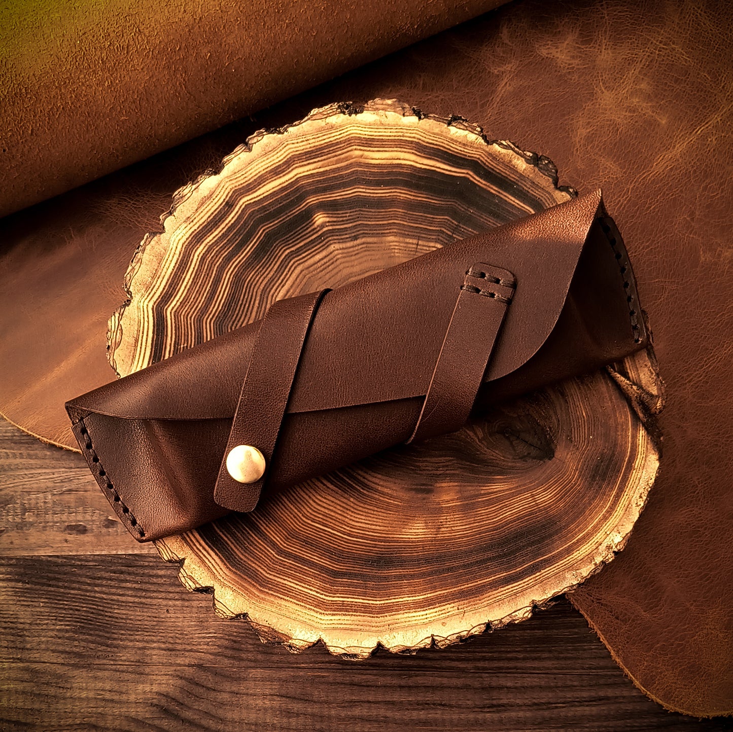 Leather pencil case