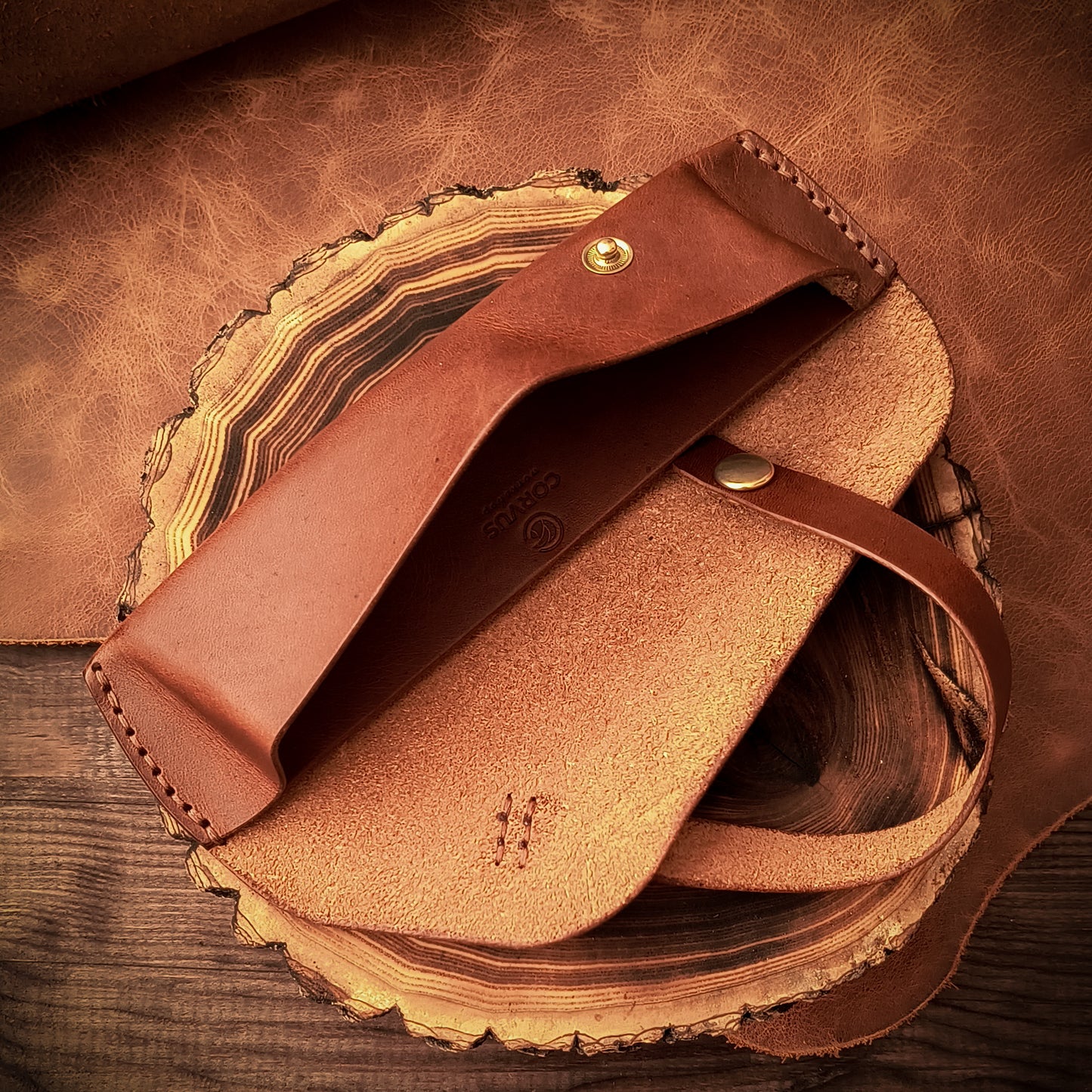 Leather pencil case