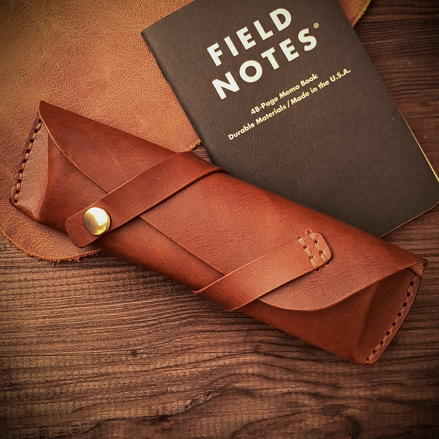 Leather pencil case