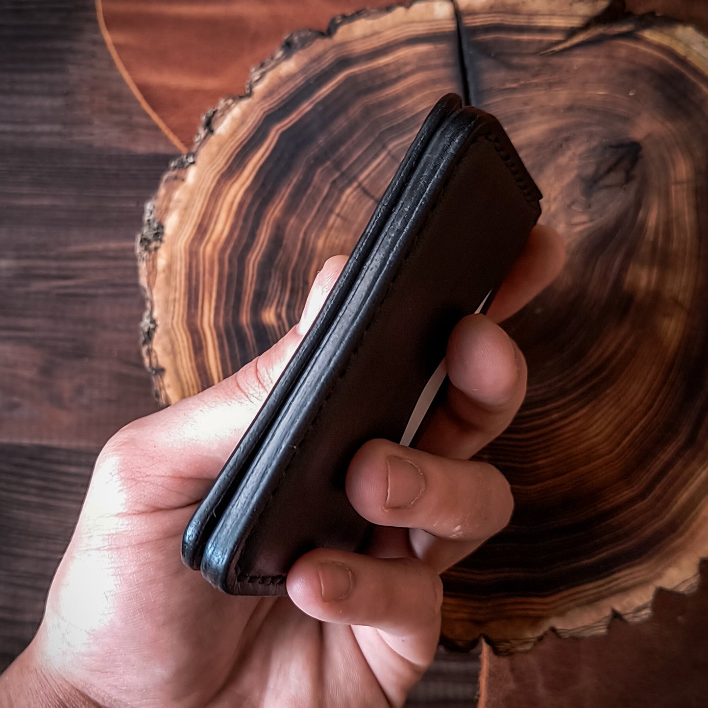 Card wallet with cash slot
