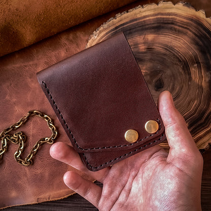 Vertical bifold wallet