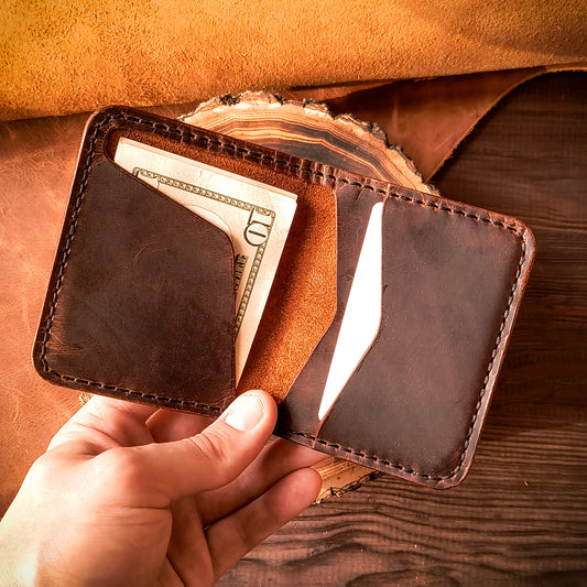 Card wallet with cash slot
