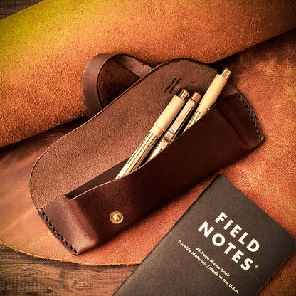 Leather pencil case
