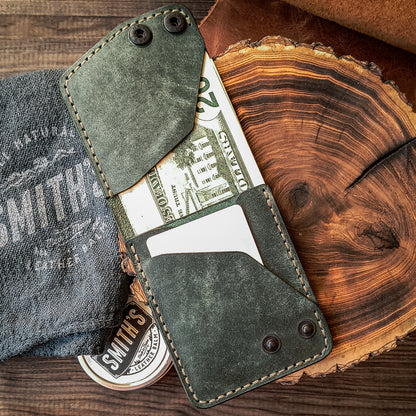 Vertical bifold wallet