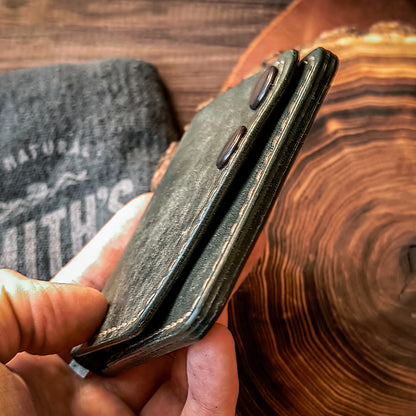 Vertical bifold wallet