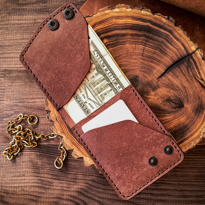 Vertical bifold wallet