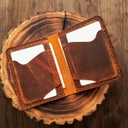 Front pocket bifold wallet