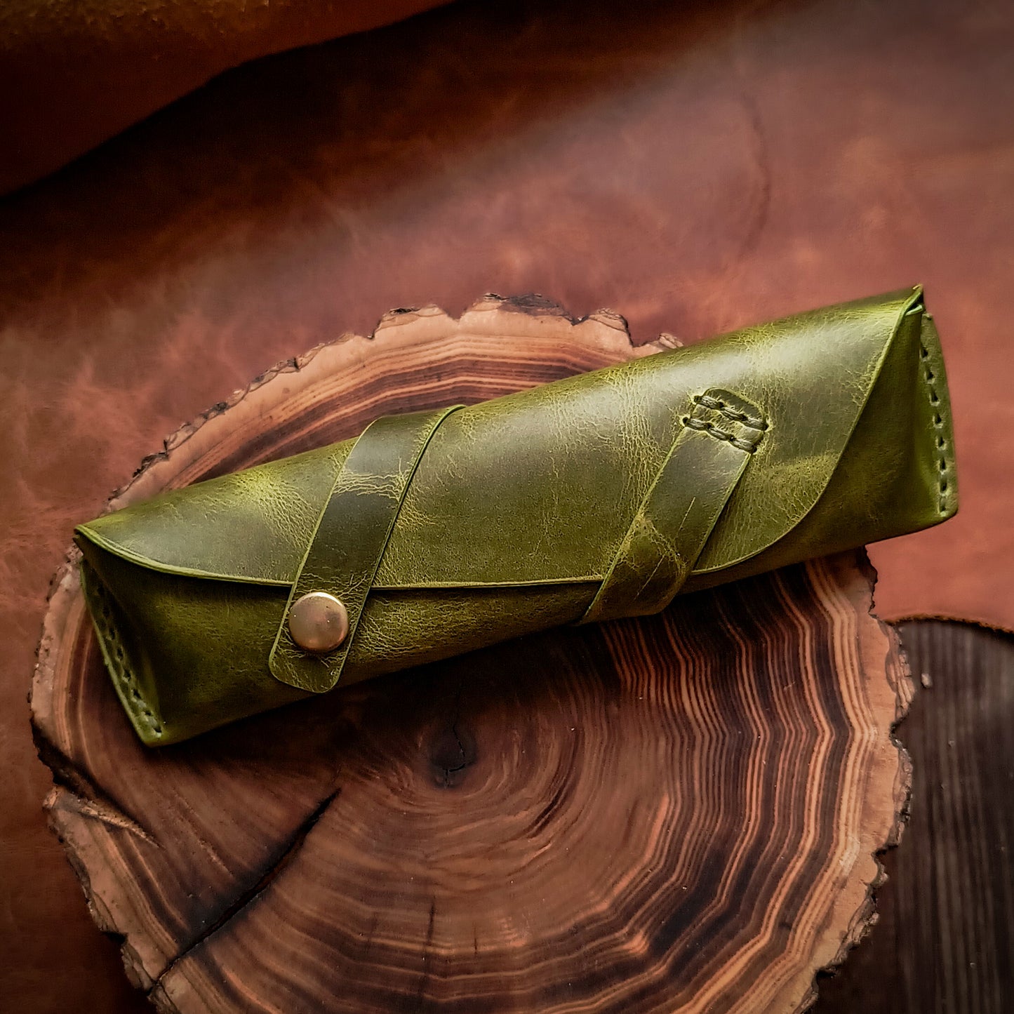 Leather pencil case