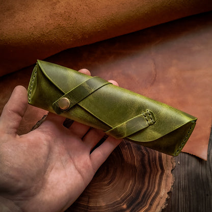 Leather pencil case