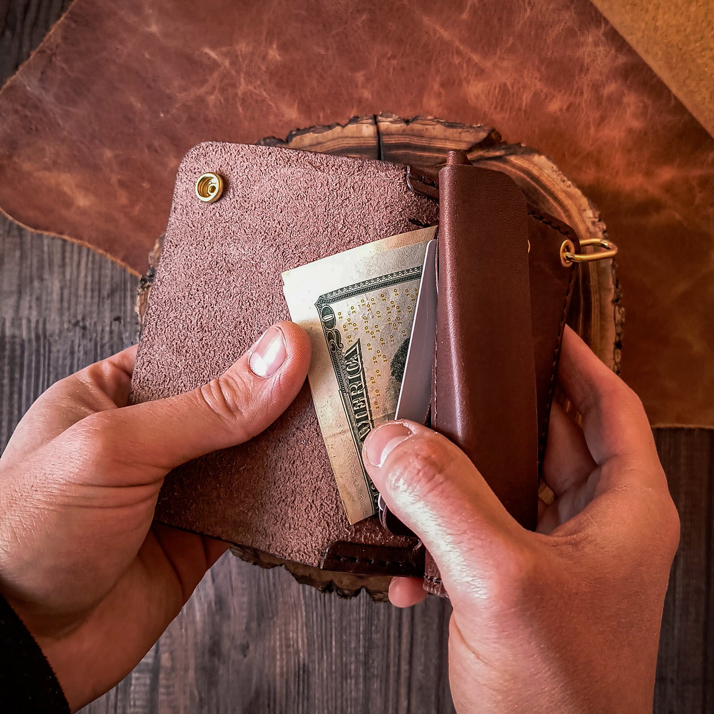 Small trucker wallet