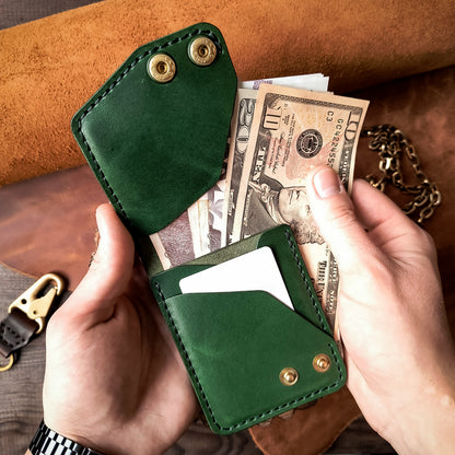 Vertical bifold wallet
